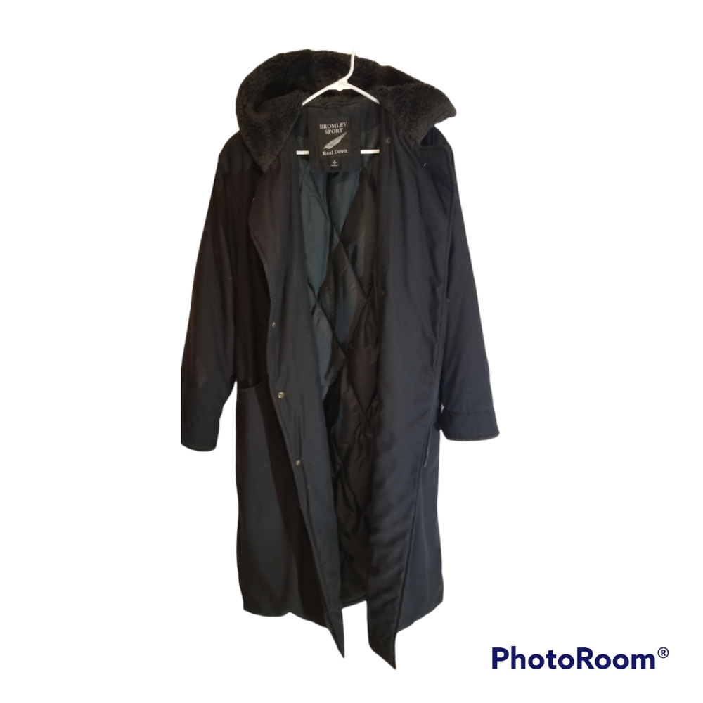 Bromley 100% down double breasted full length coat